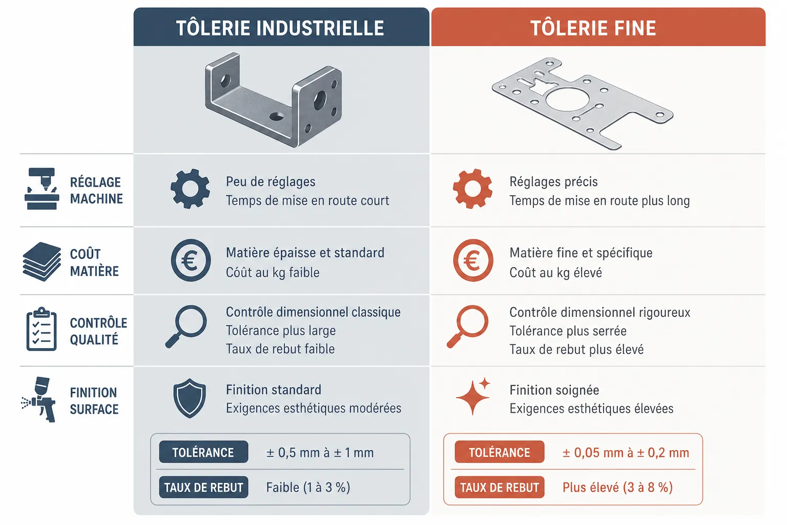 Heavy fabrication or precision sheet metal: what changes